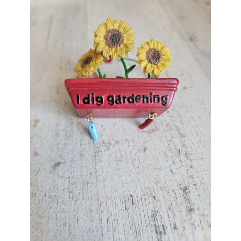 I dig gardening AS IS‎ unique sunflower ornament Xmas flower plant